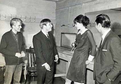 Vic and Bert with Adam Faith and Sandie Shaw