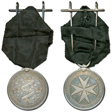 Life saving Medal of the Order of St John in Silver awarded to Alfred Tonge