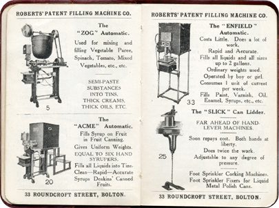 Roberts' Patent Filling Machines