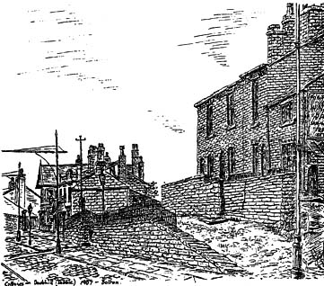 Cottages and The Stags Head Pub, 'Dobble' 1907