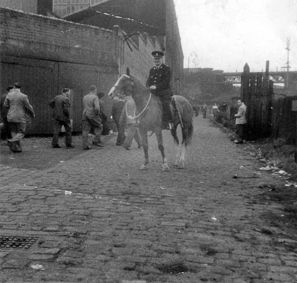 PC 103 Scoble on Bolton Wanderers match day duty Croft Lane